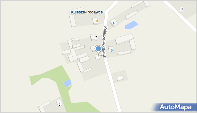 Kulesze-Podawce, Kulesze-Podawce, 4, mapa Kulesze-Podawce