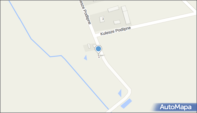 Kulesze Podlipne, Kulesze Podlipne, 1, mapa Kulesze Podlipne