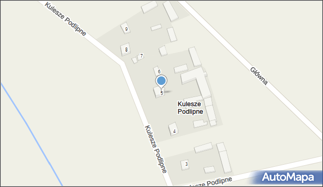 Kulesze Podlipne, Kulesze Podlipne, 5, mapa Kulesze Podlipne