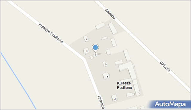 Kulesze Podlipne, Kulesze Podlipne, 7, mapa Kulesze Podlipne