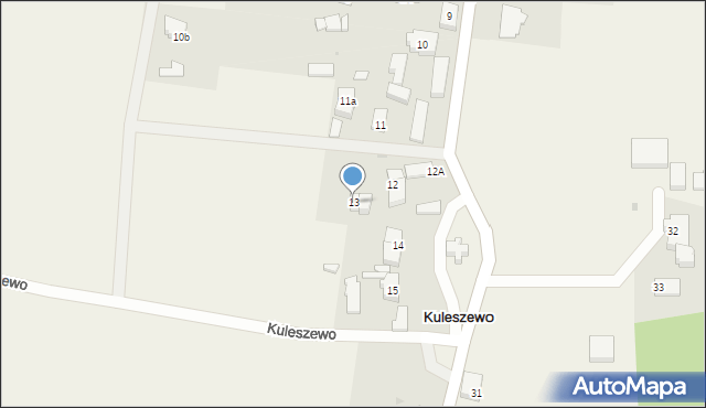 Kuleszewo, Kuleszewo, 13, mapa Kuleszewo