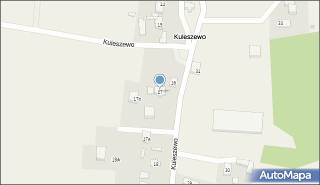 Kuleszewo, Kuleszewo, 17, mapa Kuleszewo