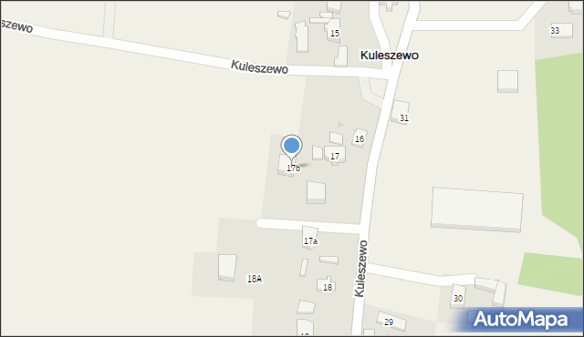 Kuleszewo, Kuleszewo, 17b, mapa Kuleszewo