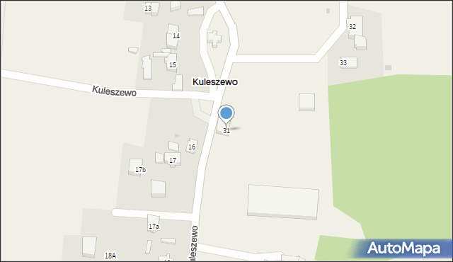 Kuleszewo, Kuleszewo, 31, mapa Kuleszewo