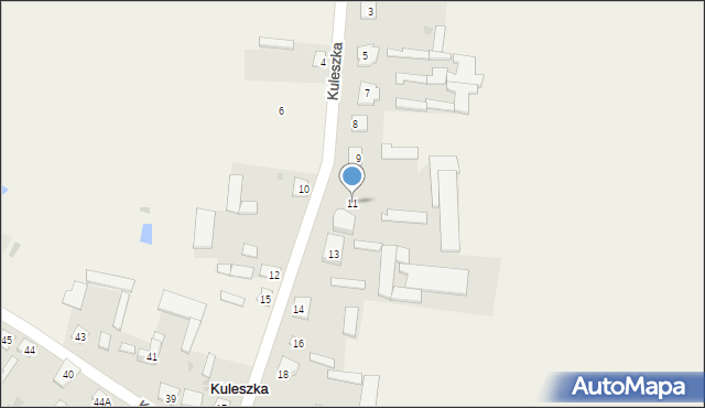 Kuleszka, Kuleszka, 11, mapa Kuleszka