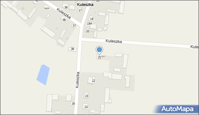 Kuleszka, Kuleszka, 21, mapa Kuleszka