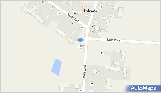 Kuleszka, Kuleszka, 36, mapa Kuleszka