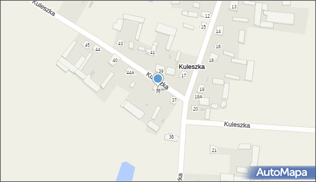 Kuleszka, Kuleszka, 38, mapa Kuleszka