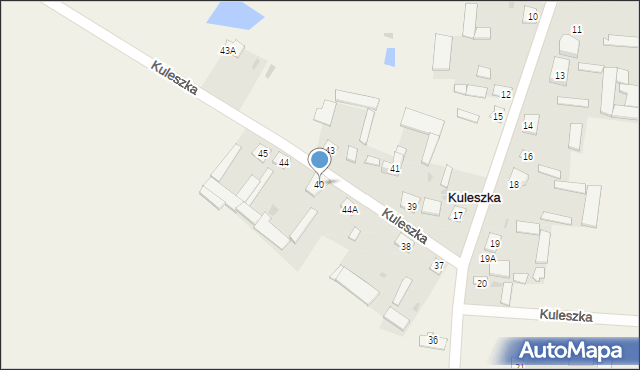 Kuleszka, Kuleszka, 40, mapa Kuleszka