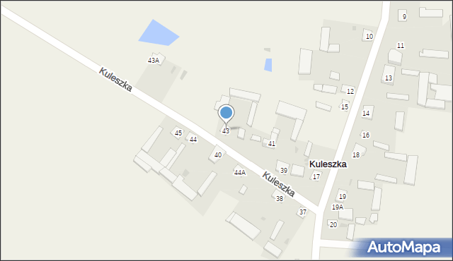 Kuleszka, Kuleszka, 43, mapa Kuleszka