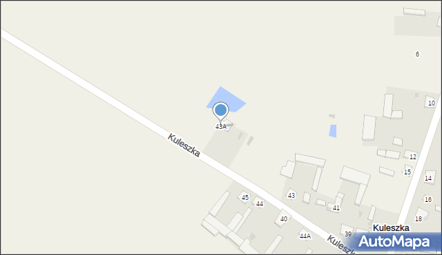 Kuleszka, Kuleszka, 43A, mapa Kuleszka