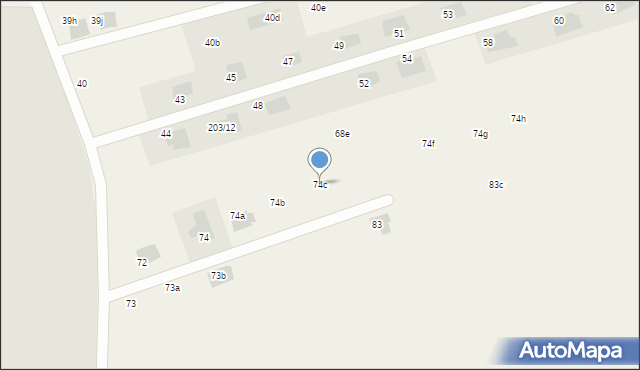 Kulice, Kulice, 74c, mapa Kulice