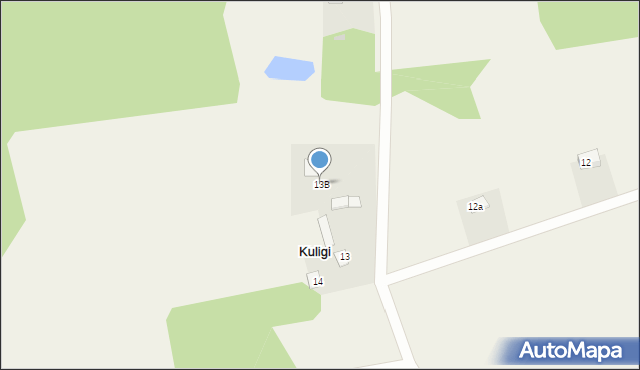 Kuligi, Kuligi, 13B, mapa Kuligi