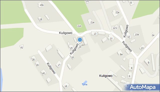 Kuligowo, Kuligowo, 14, mapa Kuligowo