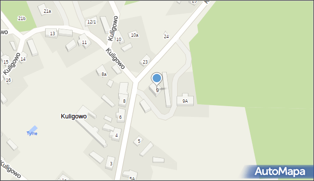 Kuligowo, Kuligowo, 9, mapa Kuligowo