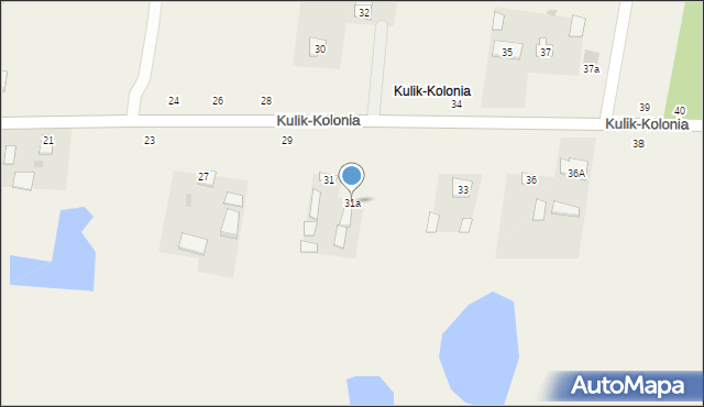 Kulik-Kolonia, Kulik-Kolonia, 31a, mapa Kulik-Kolonia