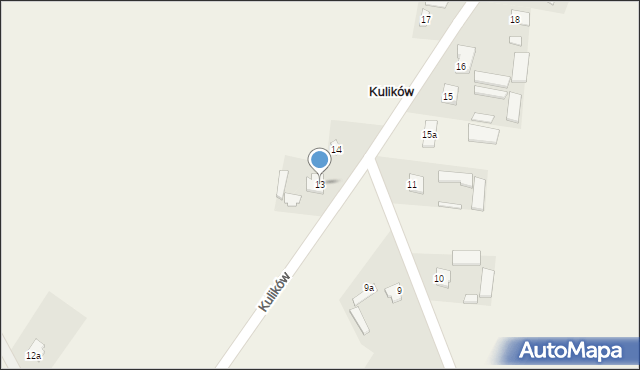 Kulików, Kulików, 13, mapa Kulików