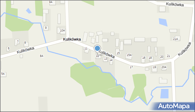 Kulikówka, Kulikówka, 12, mapa Kulikówka