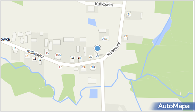 Kulikówka, Kulikówka, 21, mapa Kulikówka