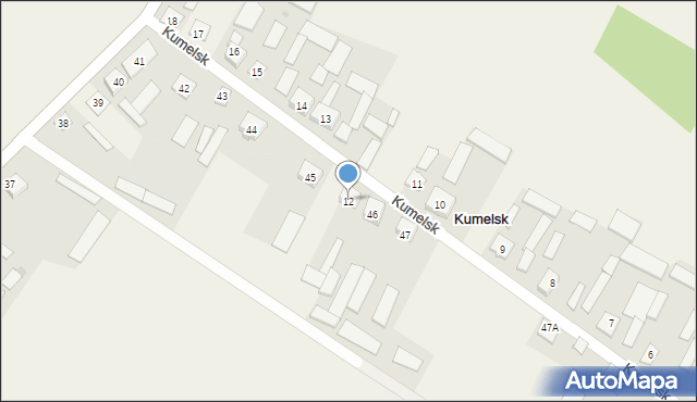 Kumelsk, Kumelsk, 12, mapa Kumelsk