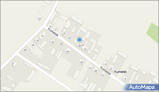 Kumelsk, Kumelsk, 14, mapa Kumelsk