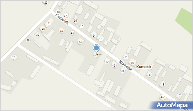 Kumelsk, Kumelsk, 45, mapa Kumelsk