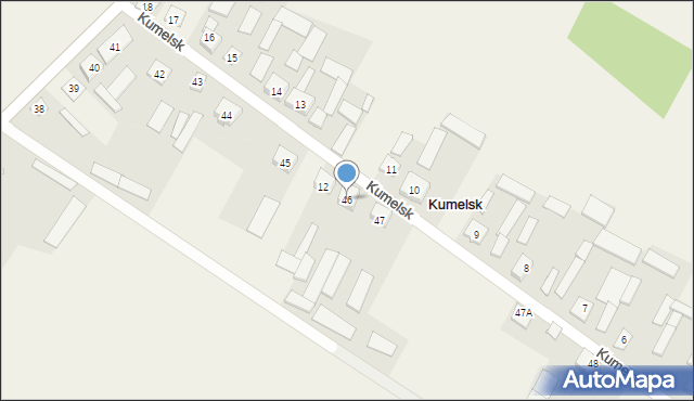 Kumelsk, Kumelsk, 46, mapa Kumelsk