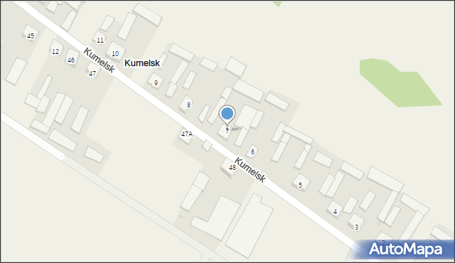 Kumelsk, Kumelsk, 7, mapa Kumelsk