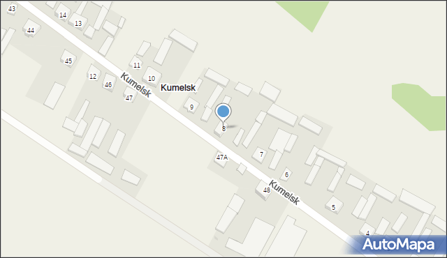 Kumelsk, Kumelsk, 8, mapa Kumelsk