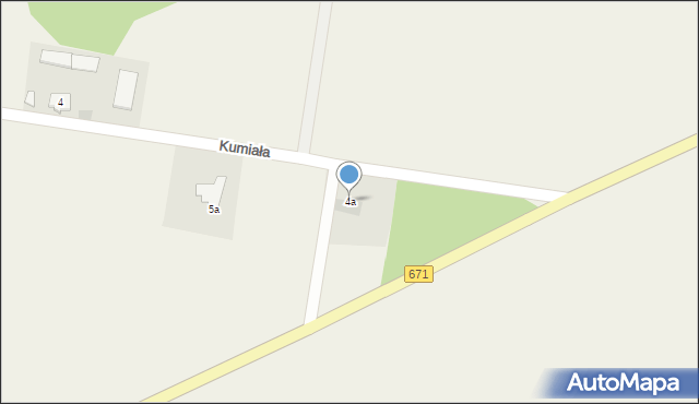 Kumiała, Kumiała, 4a, mapa Kumiała