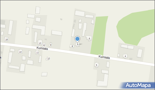 Kumiała, Kumiała, 7, mapa Kumiała