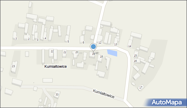 Kumiałtowice, Kumiałtowice, 19, mapa Kumiałtowice