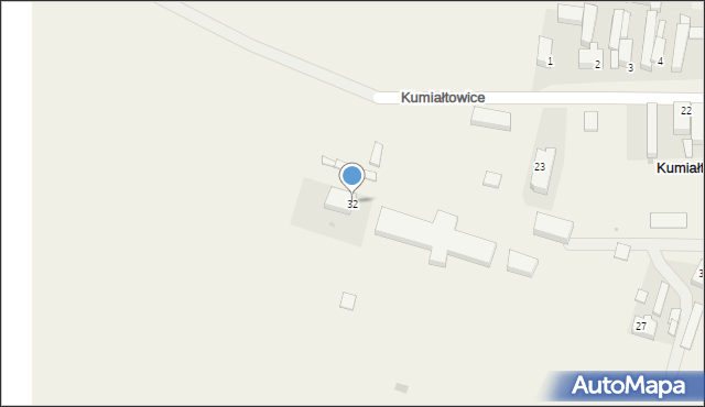 Kumiałtowice, Kumiałtowice, 32, mapa Kumiałtowice