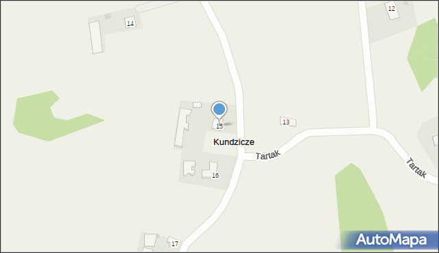 Kundzicze, Kundzicze, 15, mapa Kundzicze