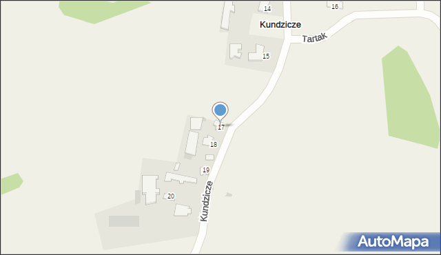 Kundzicze, Kundzicze, 17, mapa Kundzicze