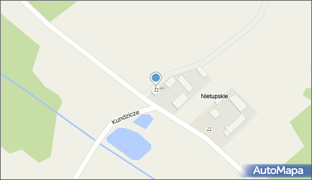 Kundzicze, Kundzicze, 21, mapa Kundzicze