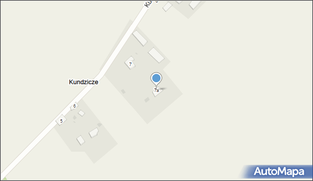 Kundzicze, Kundzicze, 7a, mapa Kundzicze