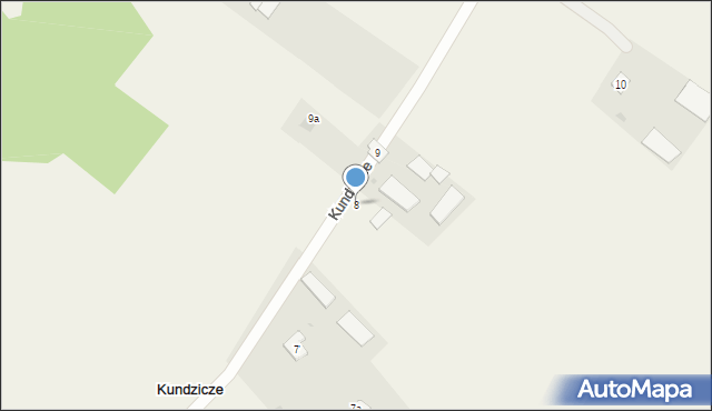 Kundzicze, Kundzicze, 8, mapa Kundzicze