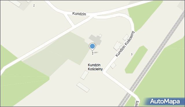 Kundzin Kościelny, Kundzin Kościelny, 2, mapa Kundzin Kościelny