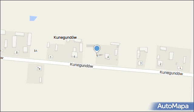 Kunegundów, Kunegundów, 5, mapa Kunegundów