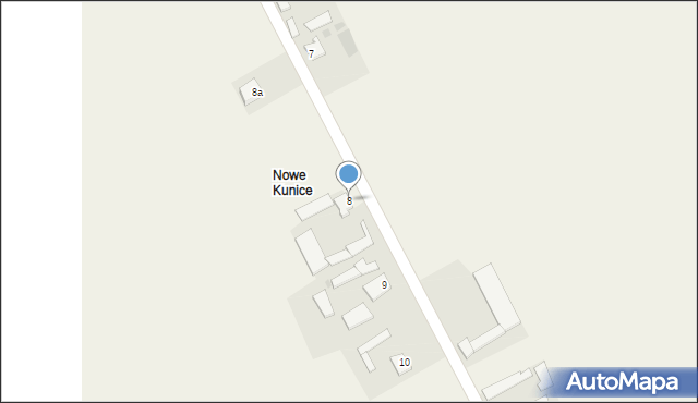 Kunice, Kunice, 8, mapa Kunice