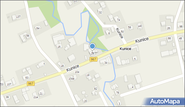 Kunice, Kunice, 29, mapa Kunice