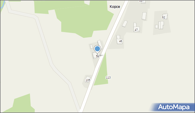 Kunice, Kunice, 54, mapa Kunice