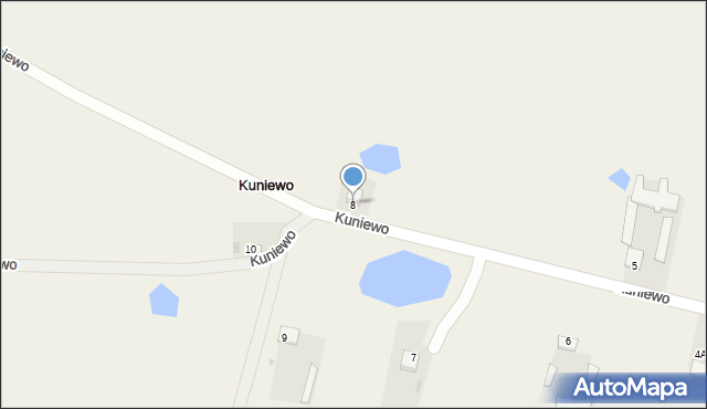Kuniewo, Kuniewo, 8, mapa Kuniewo