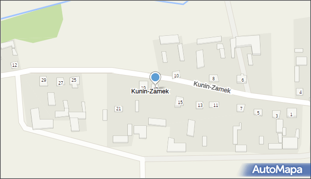 Kunin-Zamek, Kunin-Zamek, 17, mapa Kunin-Zamek