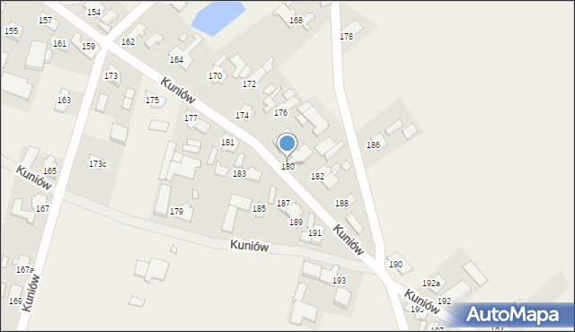 Kuniów, Kuniów, 180, mapa Kuniów