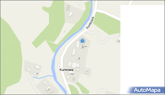 Kunkowa, Kunkowa, 29, mapa Kunkowa