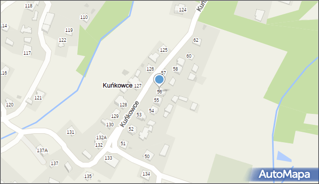 Kuńkowce, Kuńkowce, 56, mapa Kuńkowce