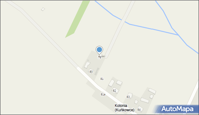 Kuńkowce, Kuńkowce, 79, mapa Kuńkowce