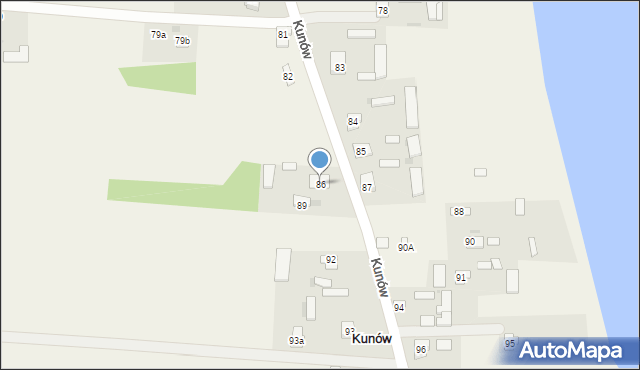 Kunów, Kunów, 86, mapa Kunów